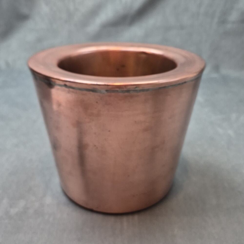 Copper Double-Walled Ice Bucket Barware Planter Pot Modern 9.5" Made in Turkey